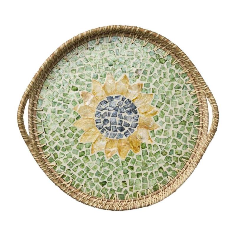Bricka Grön/Natur Affari of Sweden 43cm at lavanille