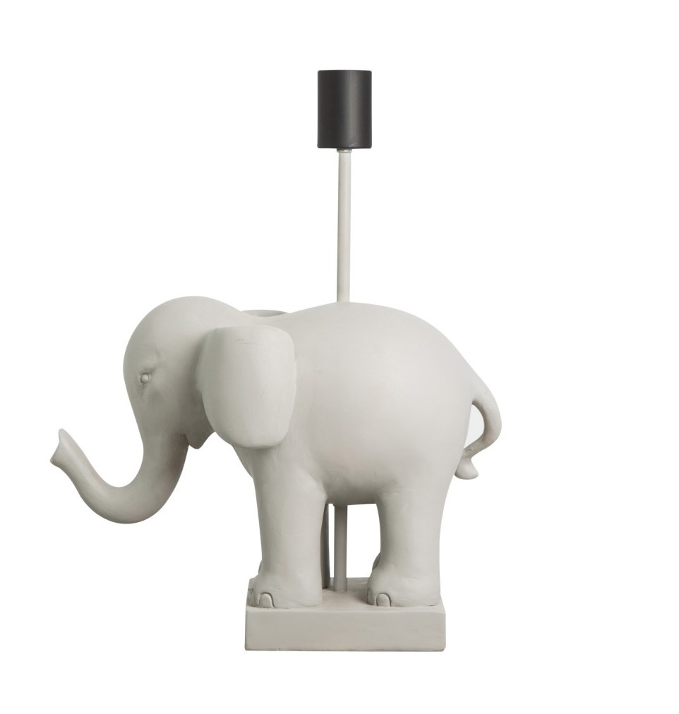 BYON Elephant Bordslampa Grå 40cm