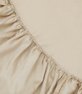 Dra På Lakan Satin Kosta Linnewäfveri Sand 105x200cm