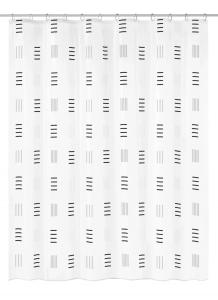 Duschdraperi Antracit Kleine Wolke Grafico 180x200cm