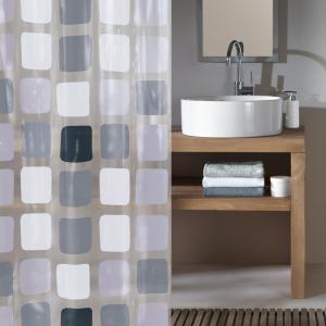 Duschdraperi Antracit Kleine Wolke Sonny 180x200cm