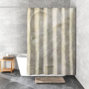 Duschdraperi Beige Kleine Wolke Art 180x200cm