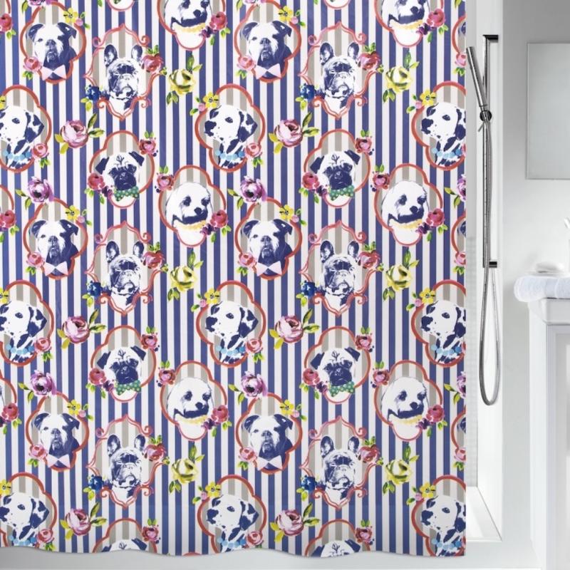 Duschdraperi Blå/Röd Spirella Superhero 180x200cm at lavanille