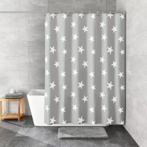 Duschdraperi Grå Kleine Wolke Nova 180x200cm