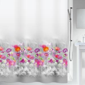 Duschdraperi Grå/Rosa Spirella Abella 180x200cm