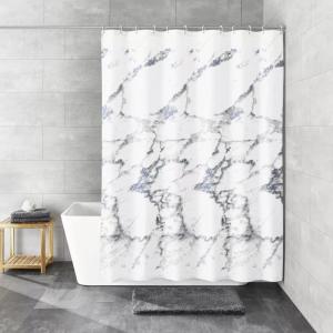 Duschdraperi Grå/Vit Kleine Wolke Marble 180x200cm
