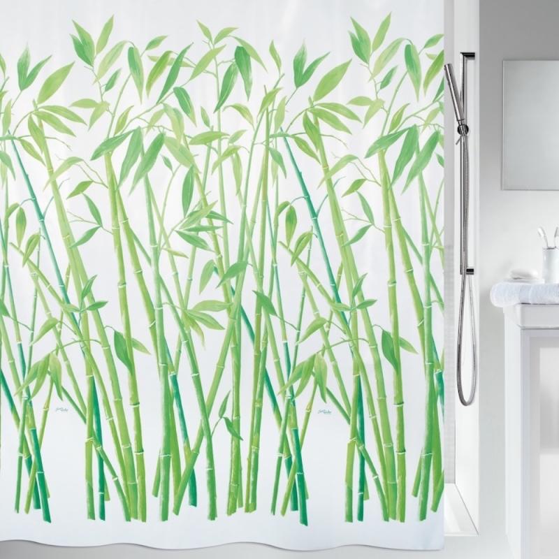 Duschdraperi Grön Spirella Bambus 180x200cm at lavanille