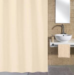 Duschdraperi Med Tyngdband Kleine Wolke Rica Beige 180x200cm