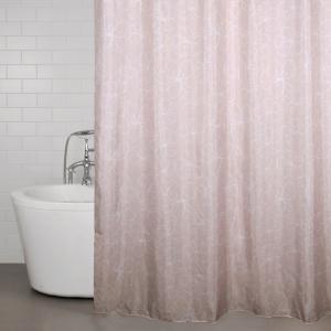 Duschdraperi Redlunds Flowers Rosa 180x200cm