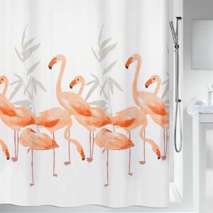 Duschdraperi Rosa Spirella Flamingo 180x200cm