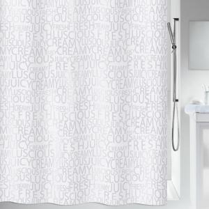 Duschdraperi Silver Spirella Creamy 180x200cm