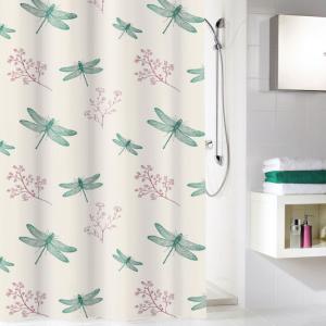 Duschdraperi Smaragdgrön Kleine Wolke Scarlett 180x200cm