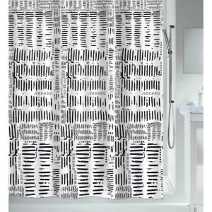 Duschdraperi Svart Spirella Connection 180x200cm