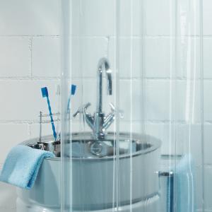 Duschdraperi Transparent Spirella 180x200cm