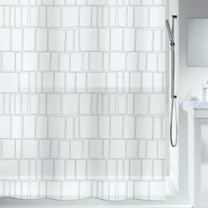 Duschdraperi Svart Spirella Construct 180x200cm