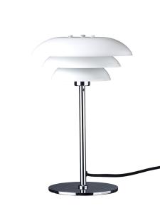 Bordslampa DL20 Opal/Krom 30cm Dyberg-Larsen