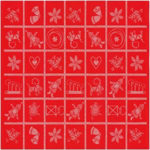 Ekelund Adventruta Bordsduk Röd 80x80cm