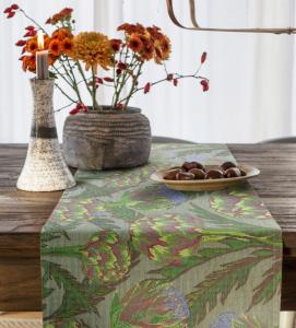 Ekelund Artichoke Bordslöpare Lila/Grön 35x120cm