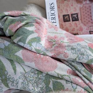 Ekelund Bettys Tulpaner Pläd Rosa 140x170cm