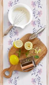 Ekelund Broderi Bordslöpare Ljusblå 35x120cm