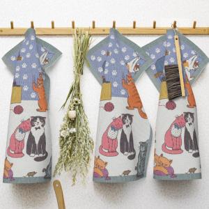 Ekelund Cats Fun Kökshandduk Multi 35x50cm
