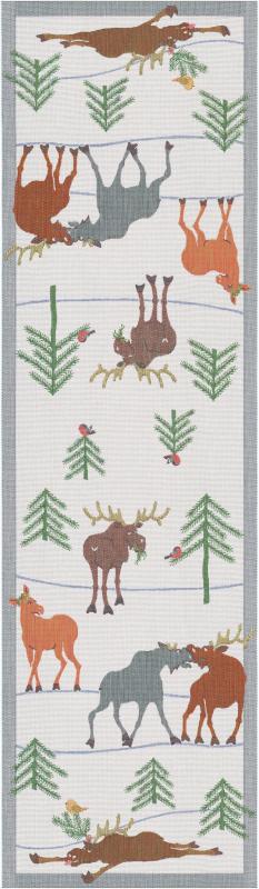 Ekelund Clumsy Moose Bordslöpare Multi 35x120cm at lavanille