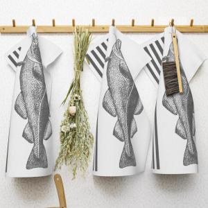 Ekelund Cod Kökshandduk Svart 35x50cm