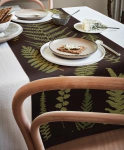 Ekelund Cora Bordslöpare Grön 35x120cm