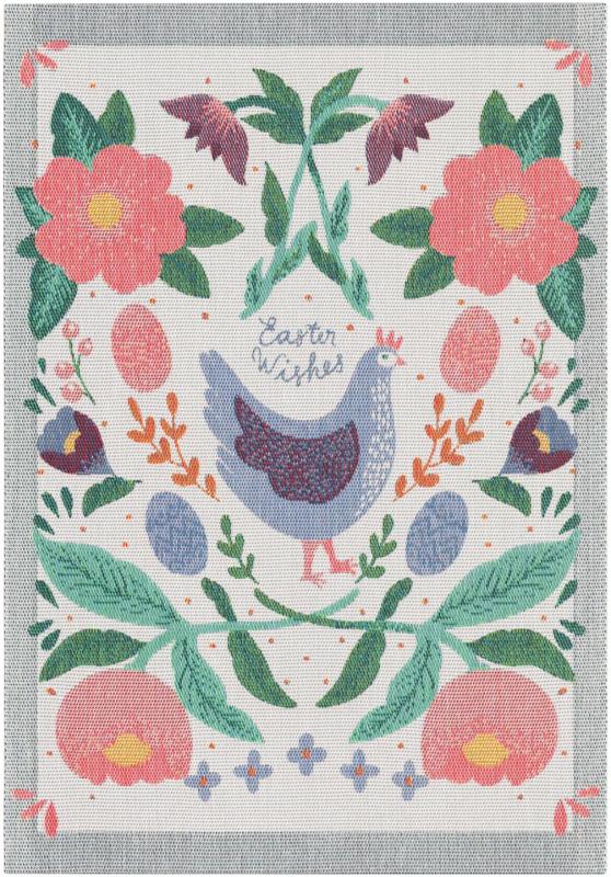 Ekelund Easter Chicken Kökshandduk Multi 35x50cm at lavanille