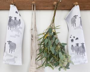 Ekelund Fårhagen Kökshandduk Svart 35x50cm