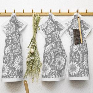 Ekelund Flowering Kökshandduk Grå 35x50cm