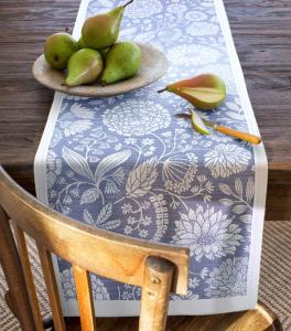 Ekelund Flytande Blå Bordslöpare Blå 35x120cm