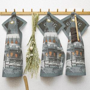 Kökshandduk Grå Ekelund Göteborg Natt 35x50cm