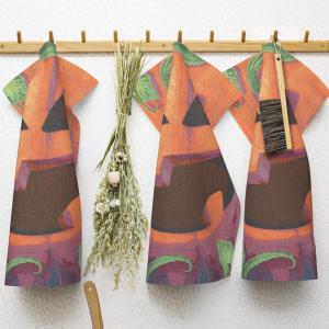 Ekelund Halloweenpumpa Kökshandduk Orange 35x50cm