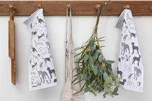 Ekelund Husse Kökshandduk Svart 35x50cm