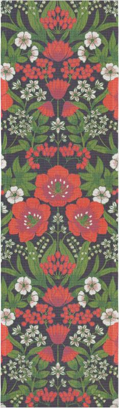 Ekelund Julblommor Bordslöpare Röd 35x80cm at lavanille