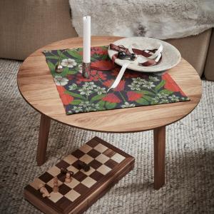 Ekelund Julblommor Servett Röd 35x35cm