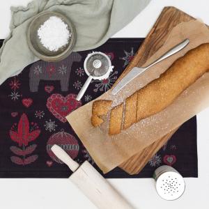 Bordstablett Svart Ekelund Julnatt 35x48cm