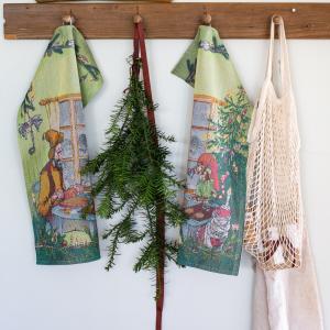 Ekelund Pettson & Findus Kökshandduk Julpyssel Multi 40x60cm