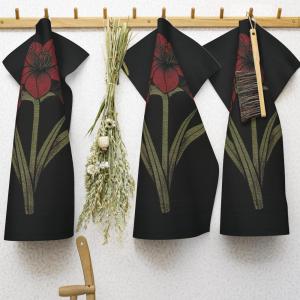 Ekelund Kapamaryllis Kökshandduk Röd 35x50cm