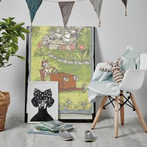 Ekelund Pettson & Findus Babyfilt Lådbil Multi 72x105cm