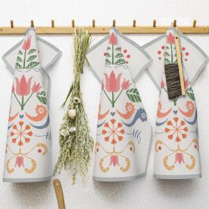 Ekelund Lindas Tulpan Kökshandduk Rosa 40x60cm