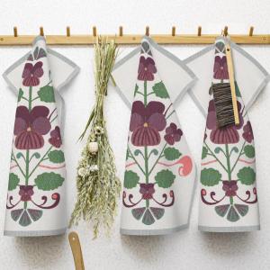 Ekelund Lindas Viol Kökshandduk Lila 40x60cm