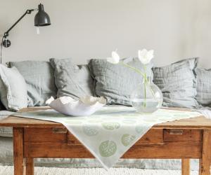 Ekelund Lövskog Bordsduk Ljusgrön 75x75cm