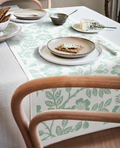 Ekelund Nyponros Bordslöpare Ljusgrön 35x120cm