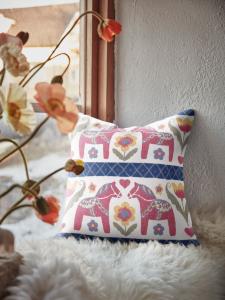 Ekelund Kuddfodral Parhästar Multi 40x40cm