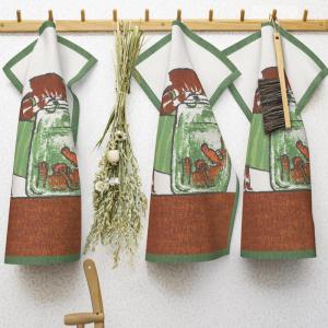 Ekelund Pettson & Findus Kökshandduk Nyfiken Multi 40x60cm