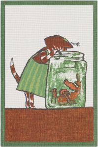 Ekelund Pettson & Findus Kökshandduk Nyfiken Multi 40x60cm