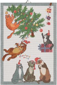Ekelund Purr-Fect Christmas Kökshandduk Multi 35x50cm