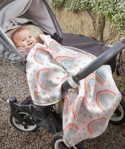 Ekelund Rainbow Babyfilt Multi 70x75cm